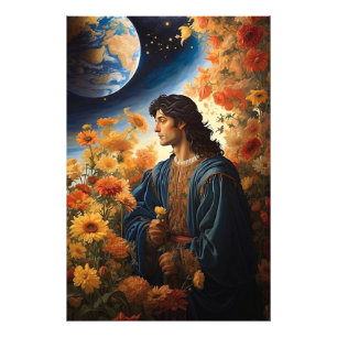 *~* Space Universe Heal AP50 Young Man Fotodruck