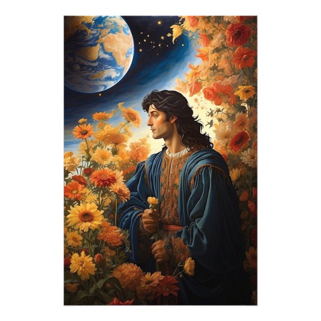 *~* Space Universe Heal AP50 Young Man Fotodruck (Vorne)