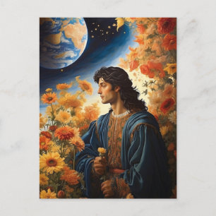 *~* Space Universe Heal AP50 Young Man Postkarte