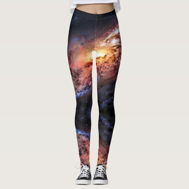Space Universe - Power Yoga Leggings (Vorderseite)