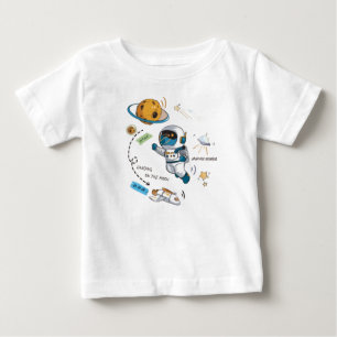 Space-Vektor-T-Shirt-Design und Baby-Trends Baby T-shirt