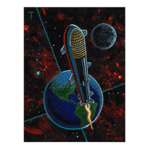 Space X Starship Fotodruck