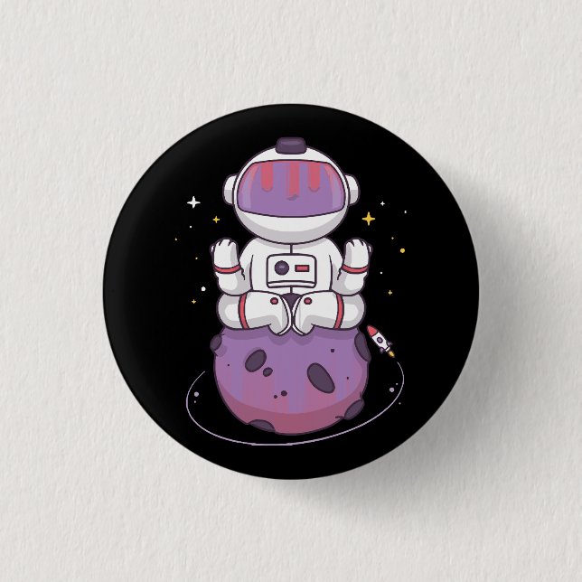 Space Yoga Button (Vorderseite)