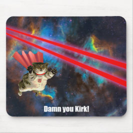Spacecat Evading Phasers Mousepad