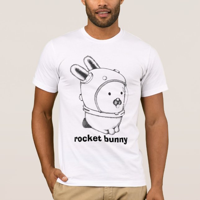 spaceglenda300, Raketenhäschen T-Shirt (Vorderseite)