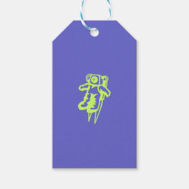 Spaceman-Geschenk-Tag Geschenkanhänger