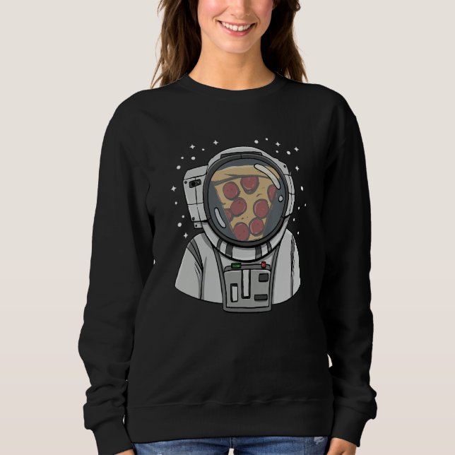 Spaceman Pizza Design for a Hobby pizza maker Sweatshirt (Vorderseite)