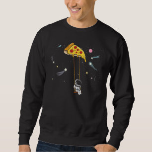 Spaceman Pizza Slice Fast Food Astronomie Solar Sweatshirt