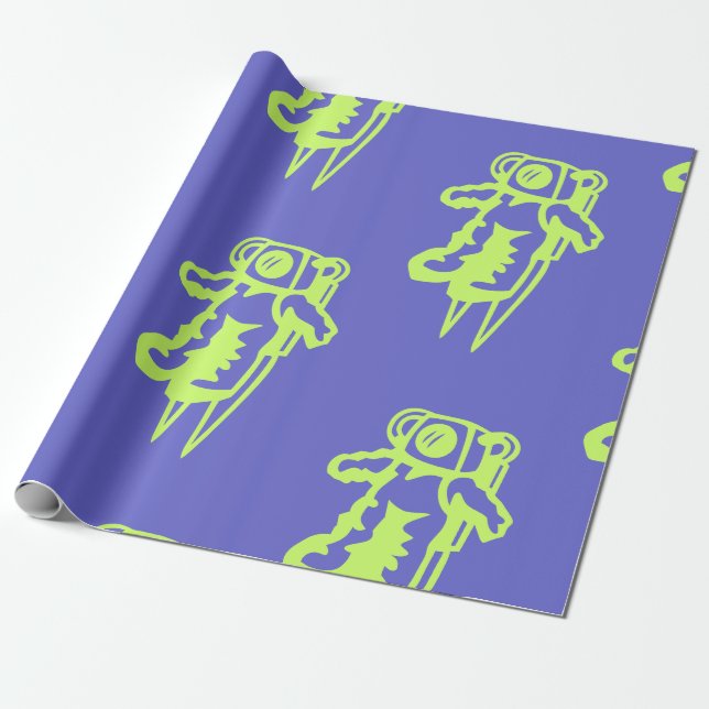 Spaceman Wrapping Paper Geschenkpapier (Ungerollt)