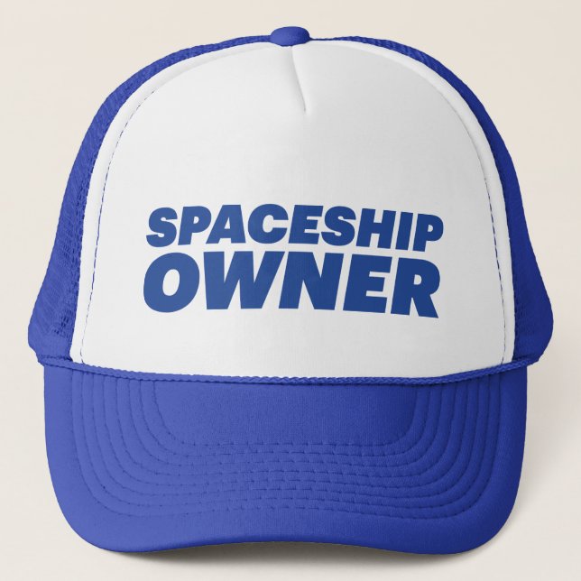 SPACESHIP-Besitzer Slogan-Hut Truckerkappe (Vorderseite)