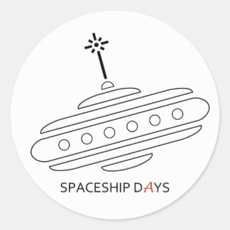 SPACESHIP DAYS Sticker