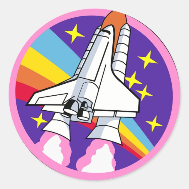 Spaceship Sticker (Vorderseite)
