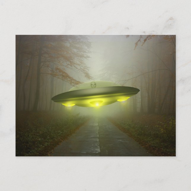 SPACESHIP UFO ART Postkarten (Vorderseite)