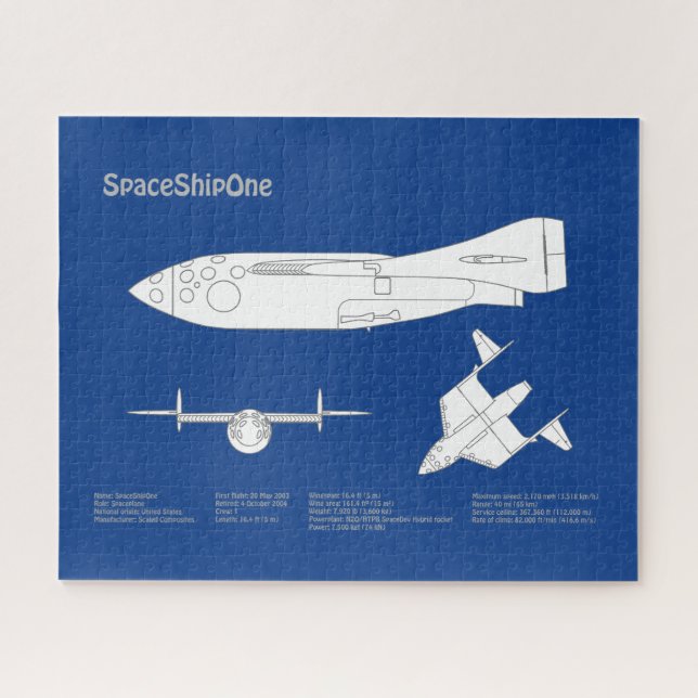 SpaceShipOne - Flugzeugkonzepte ABD Puzzle (Horizontal)