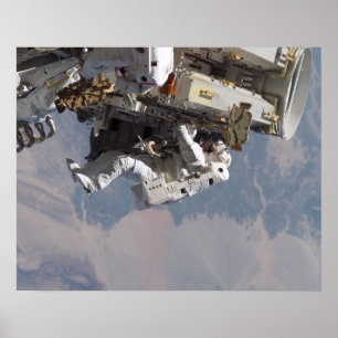Spacewalk & ISS (STS-115) Poster