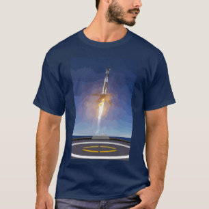 SpaceX Rocket gehende Landung auf Drohne-Schiff T-Shirt
