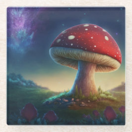 Spacey Amanita Muscaria Untersetzer