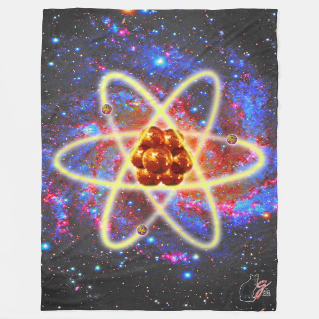 Spacey Atomic Fleecedecke (Vorderseite)