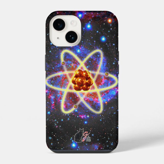 Spacey Atomic iPhone Hülle (Rückseite)