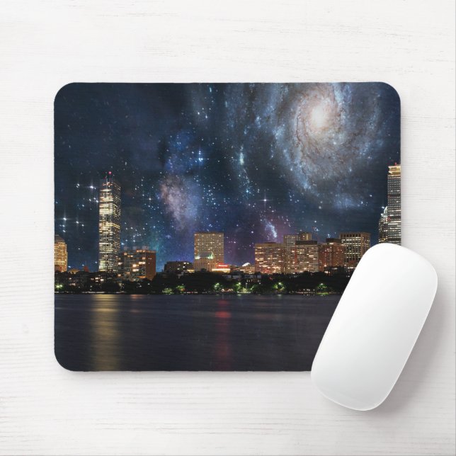 Spacey Boston Mousepad (Mit Mouse)