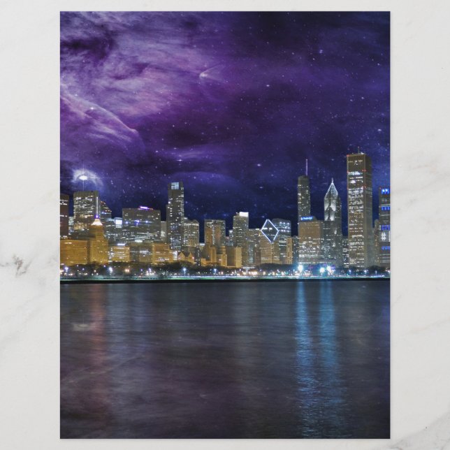 Spacey Chicago Skyline (Vorderseite)