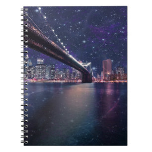 Spacey Manhattan Skyline Notizblock
