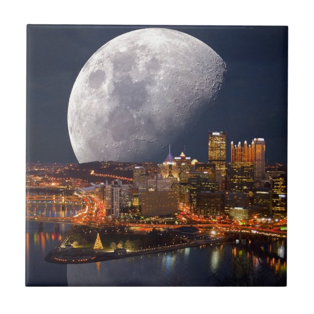 Spacey Pittsburgh Fliese (Vorderseite)