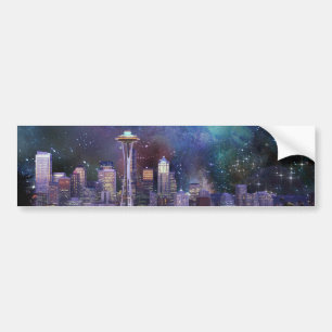 Spacey Seattle Autoaufkleber