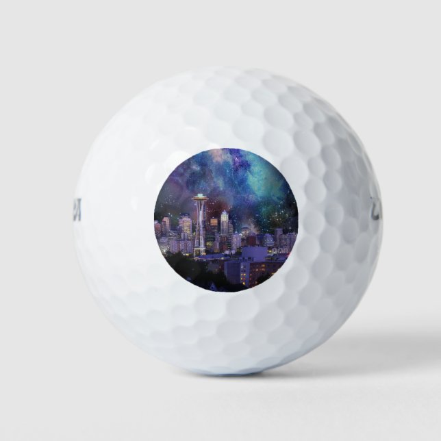 Spacey Seattle Golfball (Vorderseite)