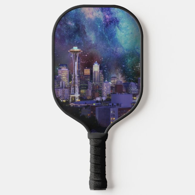 Spacey Seattle Pickleball Schläger (Vorderseite)