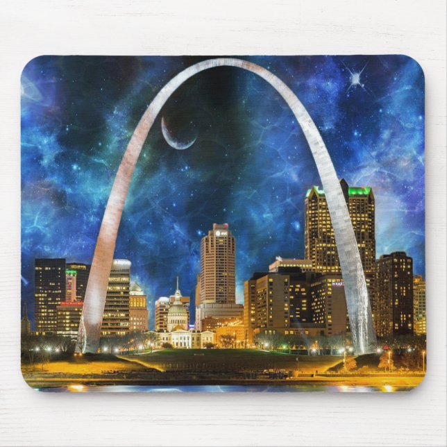 Spacey St. Louis Skyline Mousepad (Vorne)