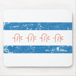 Spachtel-Stadt-Flagge Mousepad
