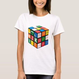 Spachtel-Stadt-Würfel-Mädchen T T-Shirt