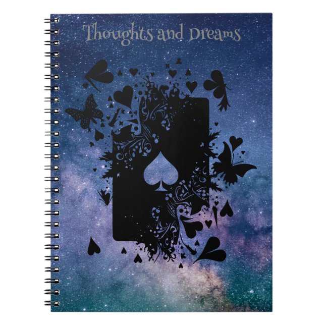 Spade Butterfly Thinghts and Dreams Journal Notizblock (Vorderseite)