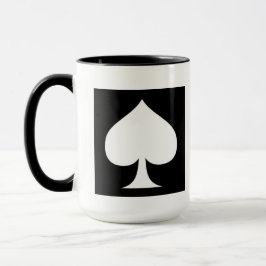 Spade Design-black n white Tasse