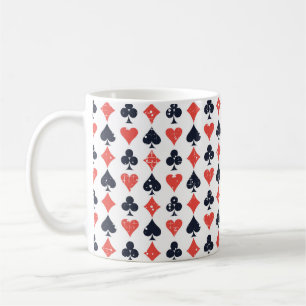 Spade, Diamant, Herz, Clubmuster Kaffeetasse
