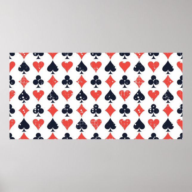 Spade, Diamant, Herz, Clubmuster Poster (Vorne)