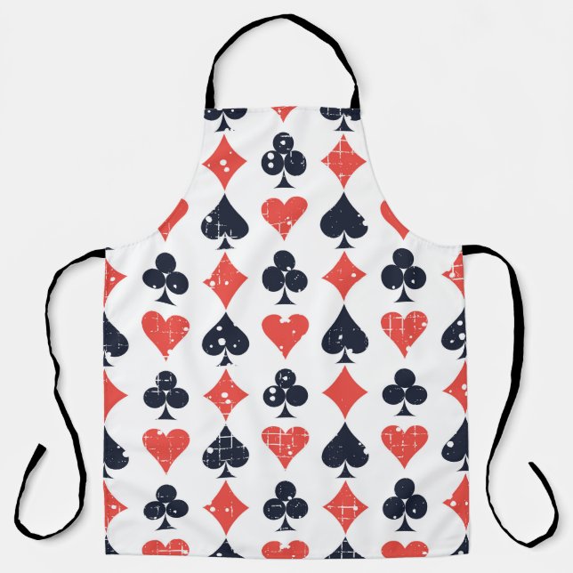 Spade, Diamant, Herz, Clubmuster Schürze (Vorderseite)