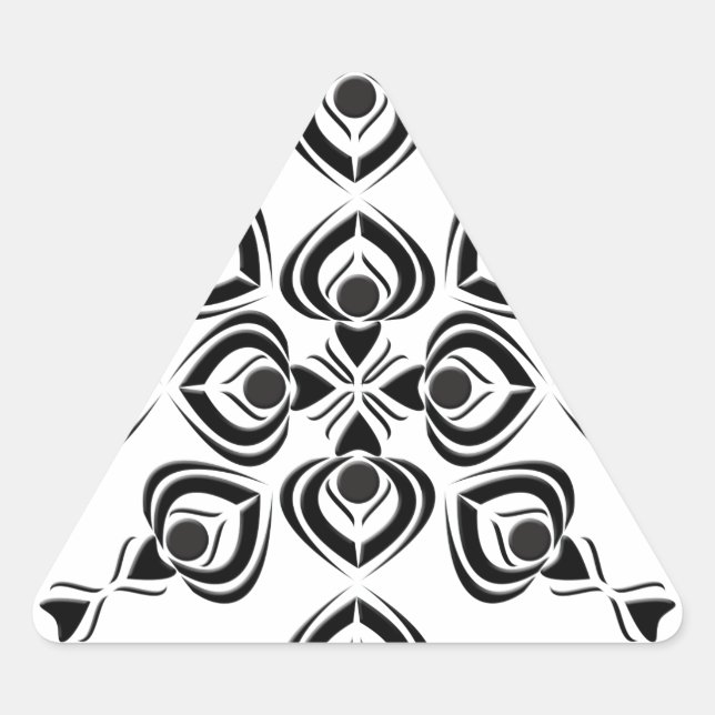 Spades Dreieckiger Aufkleber (Vorderseite)