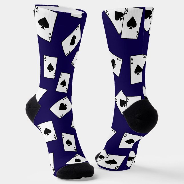 Spades Gambler Socken (Gewinkelt)