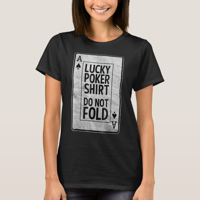 Spades Lucky Poker T-Shirt (Vorderseite)