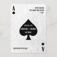Spades Modern Chic Foto Save the Date