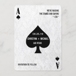 Spades Modern Chic Foto Save the Date