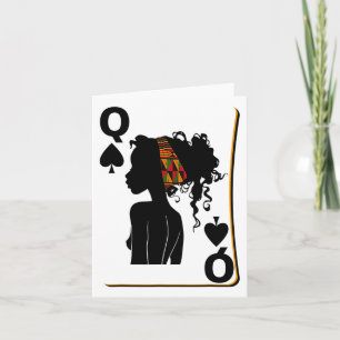 Spades Queen Card Afro American Black History Mont Karte