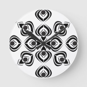 Spades Runde Wanduhr