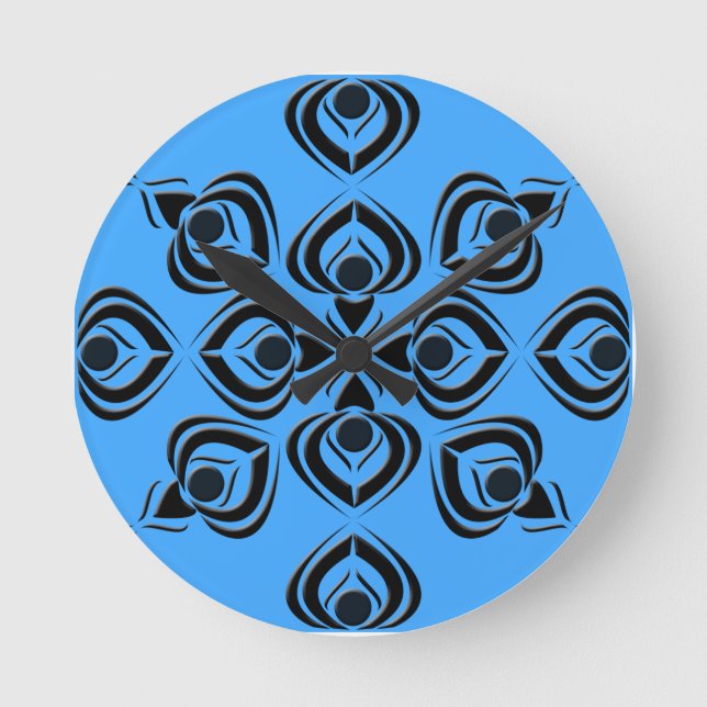 Spades Runde Wanduhr (Vorderseite)