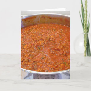 Spaghetti Abendessen Kochen Italienische Küche Sau Karte