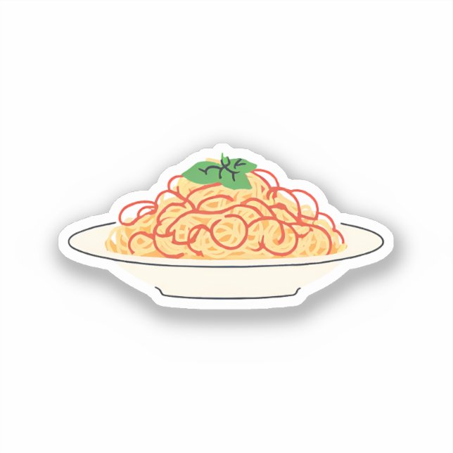 Spaghetti Aufkleber (Vorderseite)