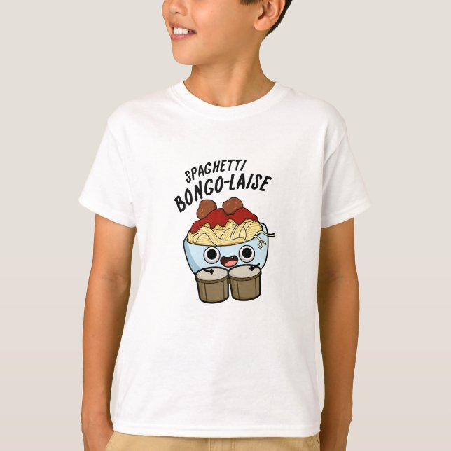 Spaghetti Bongolaise Funny Food Pub T-Shirt (Vorderseite)