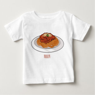 Spaghetti-Cartoon-Abbildung Baby T-shirt